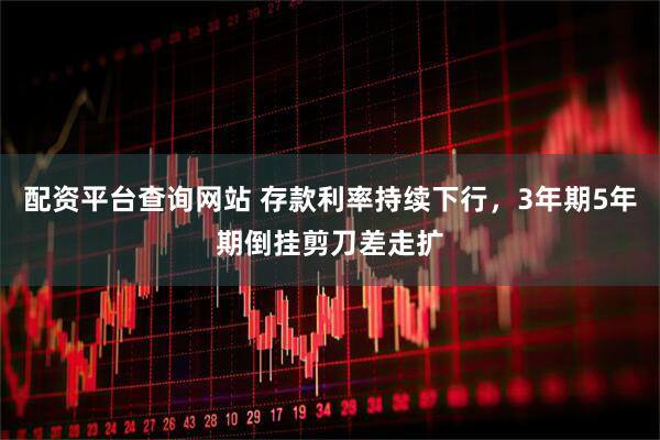 配资平台查询网站 存款利率持续下行，3年期5年期倒挂剪刀差走扩